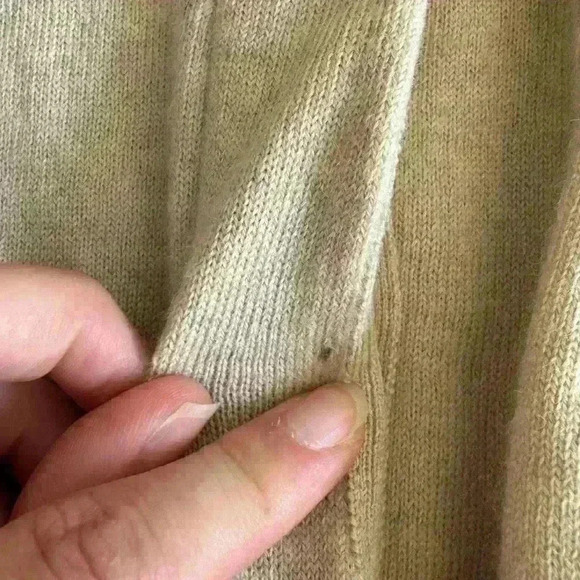 Vintage 1970’s Rare Jean Desses Sweater made in Paris France Brown Wool Cardigan - Picture 14 of 16